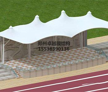 西安膜結構看臺【西安市藝術學校等】設計施工案例