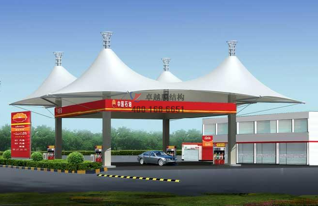 山西及其周邊膜結(jié)構(gòu)加油站頂棚、罩棚設(shè)計施工案例