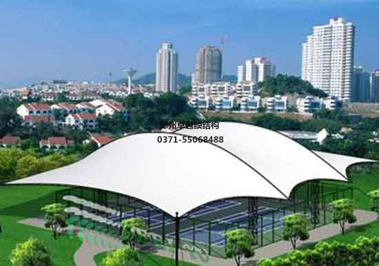 新密市張拉<font color='red'>膜結(jié)構(gòu)設(shè)計</font>施工案例